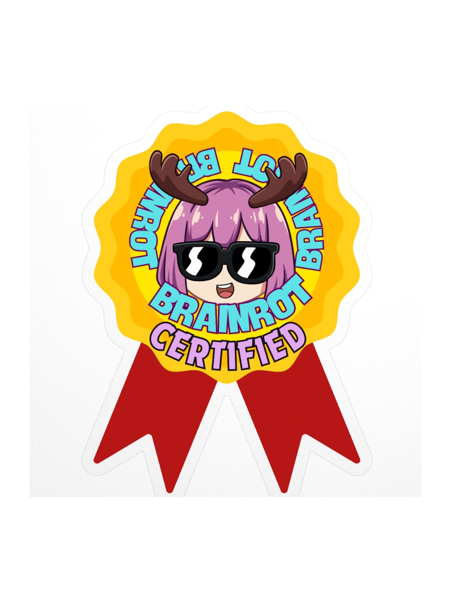 Brainrot Certified Sticker (Single, Large) product image (2)