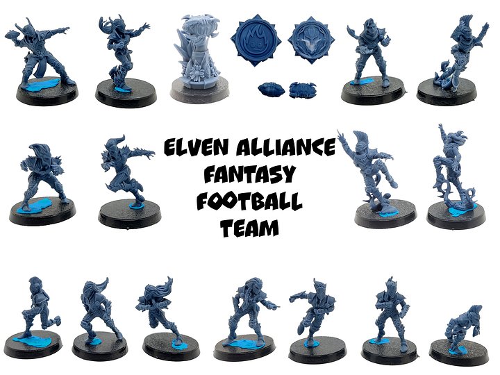 Elven Alliance Fantasy Football Team - UGNI Miniatures product image (1)