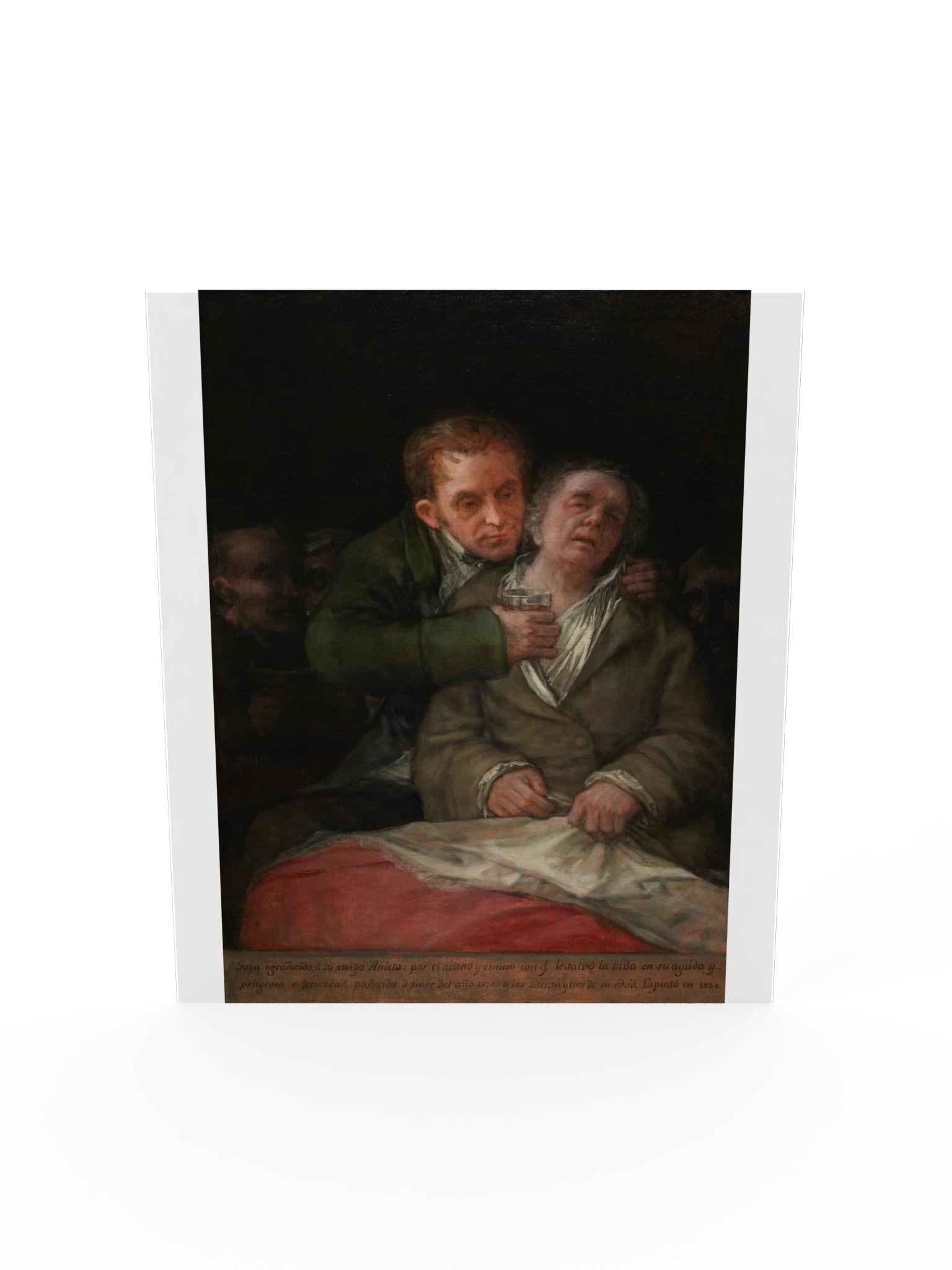 Goya, Self-Portrait with Dr. Arrieta (1820) Fine Art Print product image (33)