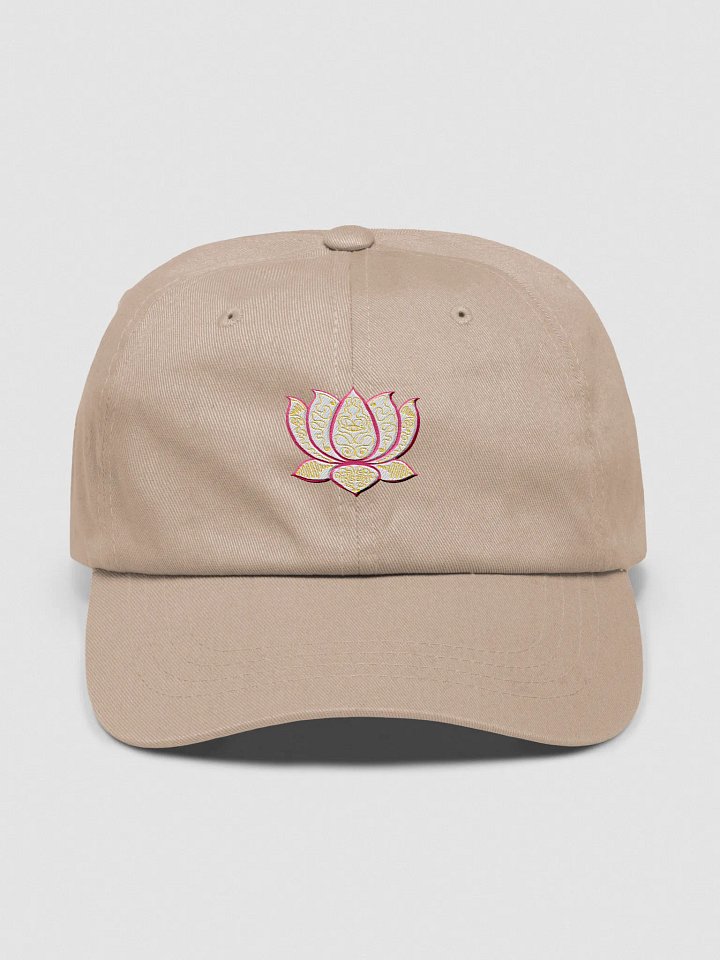 Lotus Bloom Embroidered Dad Hat product image (1)