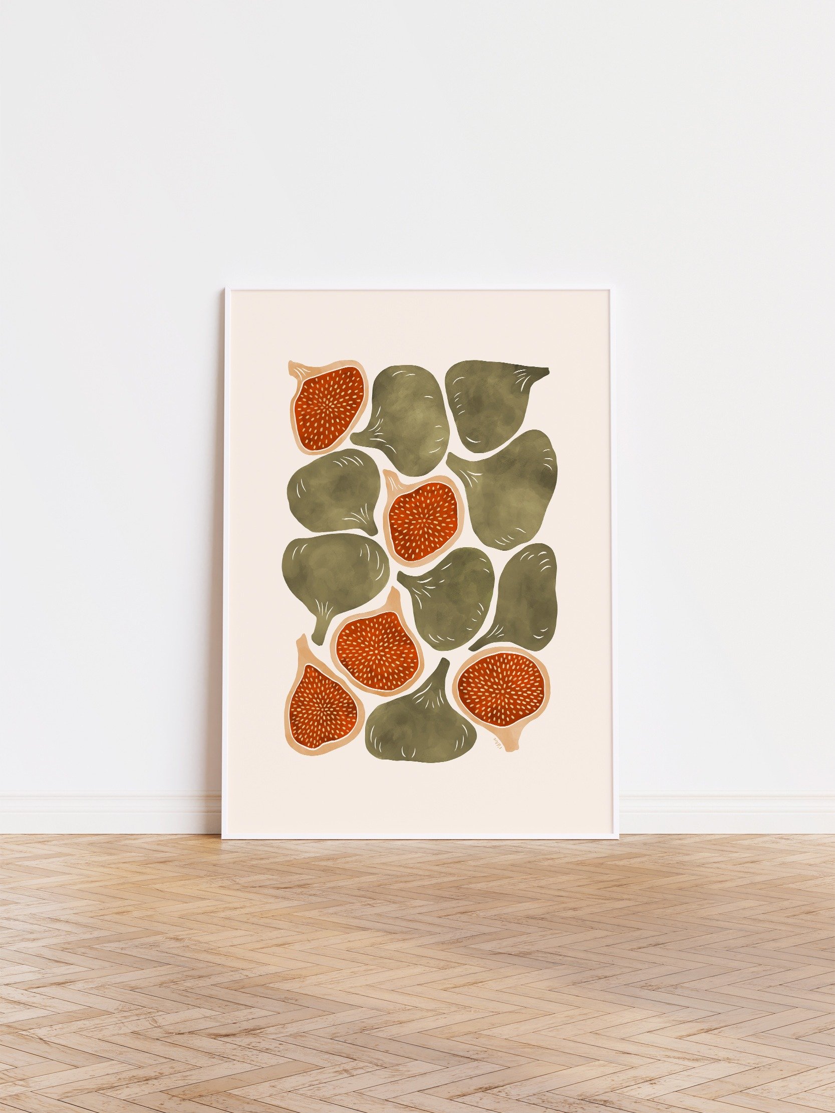 Vibrant Fig Fruit Art Print product image (1)