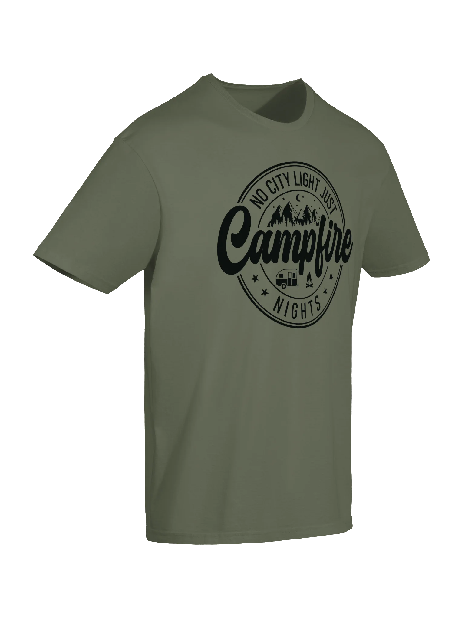 No City Light, Just Campfire Nights T-Shirt | Camping Tee product image (6)