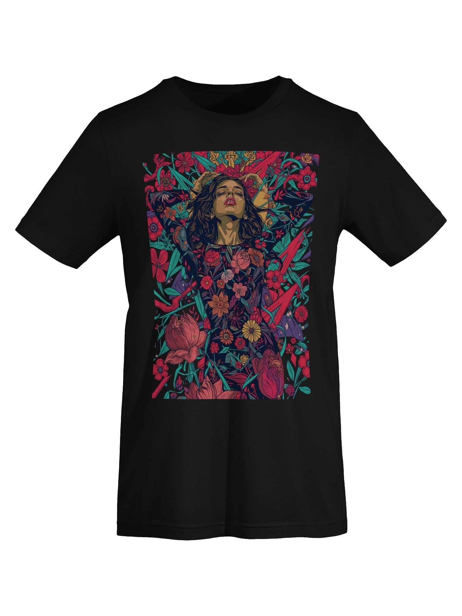 Floral Goddess Illustration Supersoft Tee product image (4)