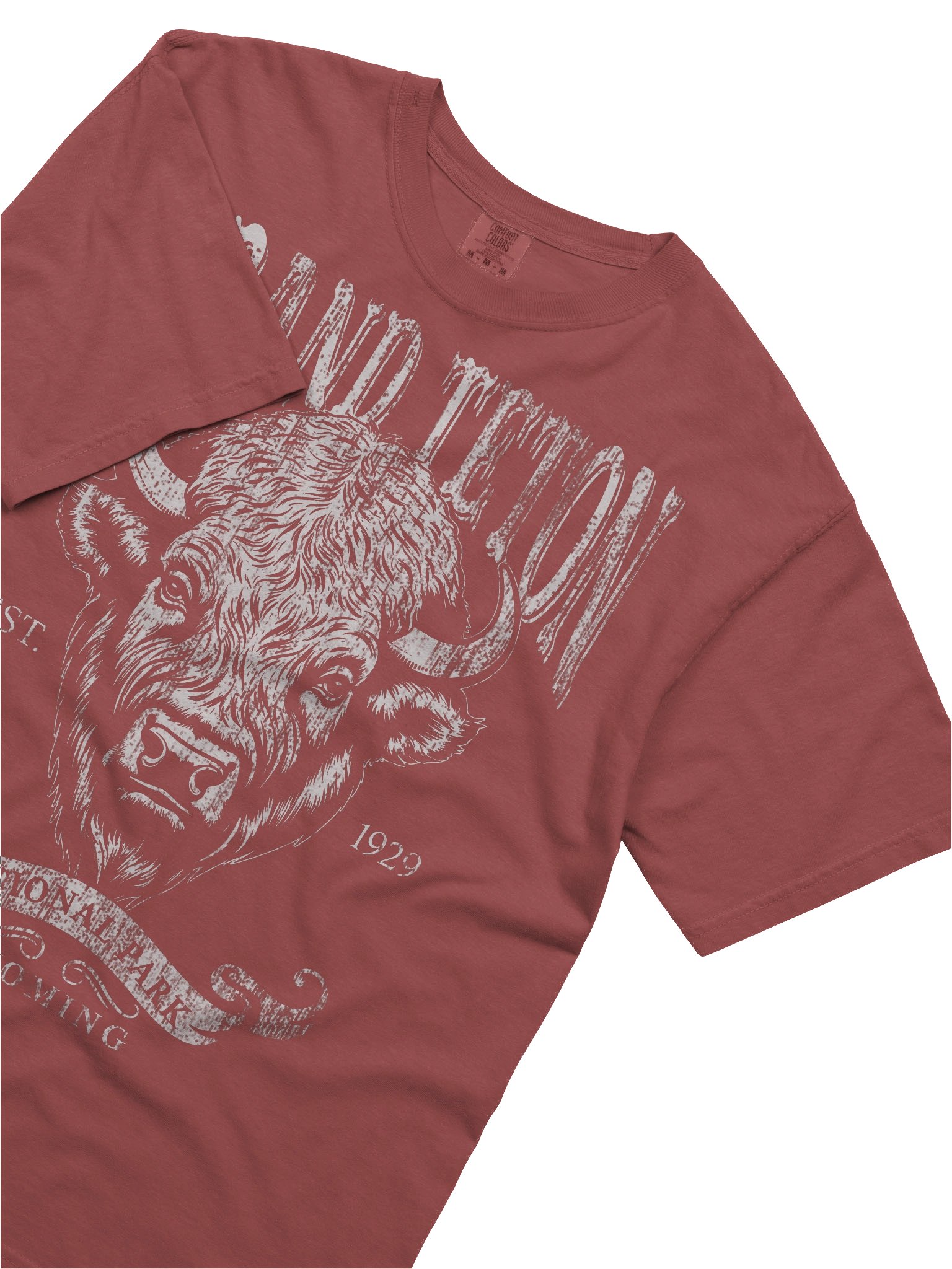 Grand Teton Shirt – Vintage Bison National Park Wyoming Graphic Tee product image (5)