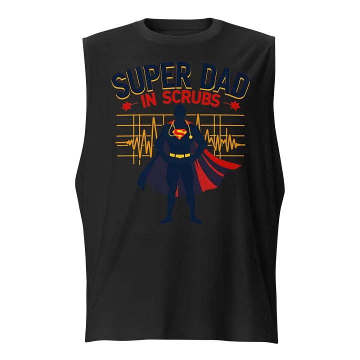 Super Dad in Scrubs Muscle Tank product image (1)