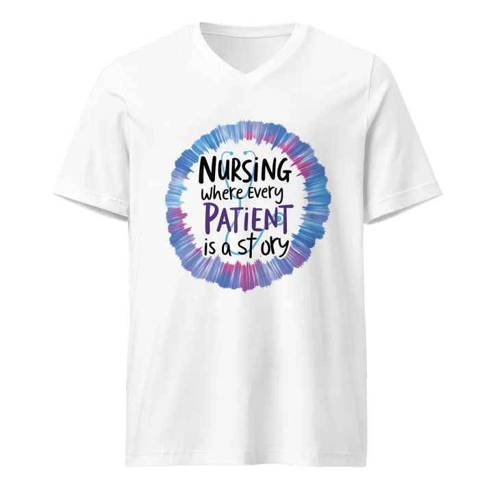 Every Patient is a Story Nurse V-Neck Tee product image (1)