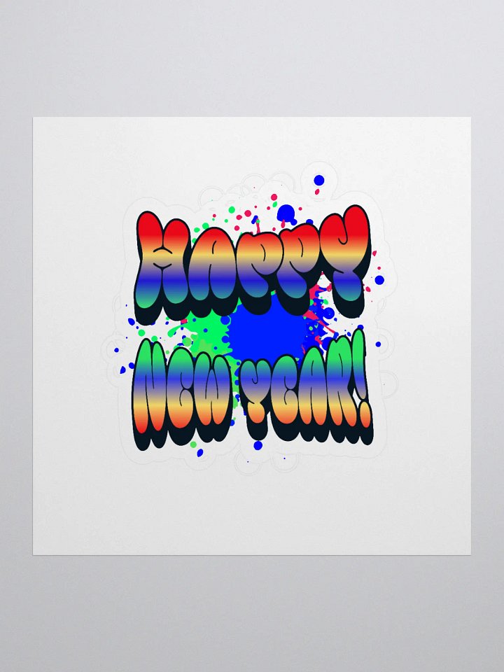 Happy New Years - Colorful Graffiti Design Sticker product image (1)