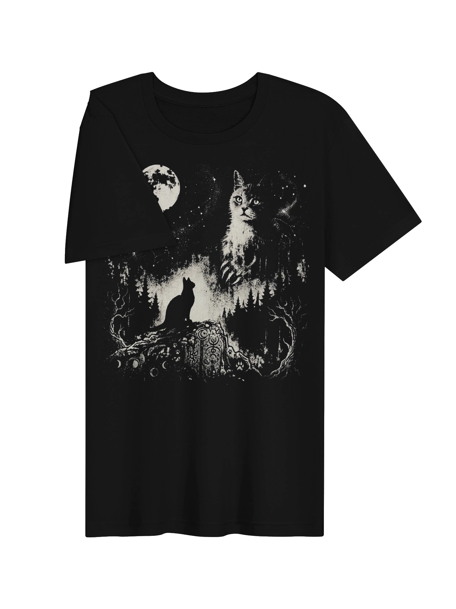 Vintage Moon Cat T-Shirt, Cat Lover Shirt product image (24)