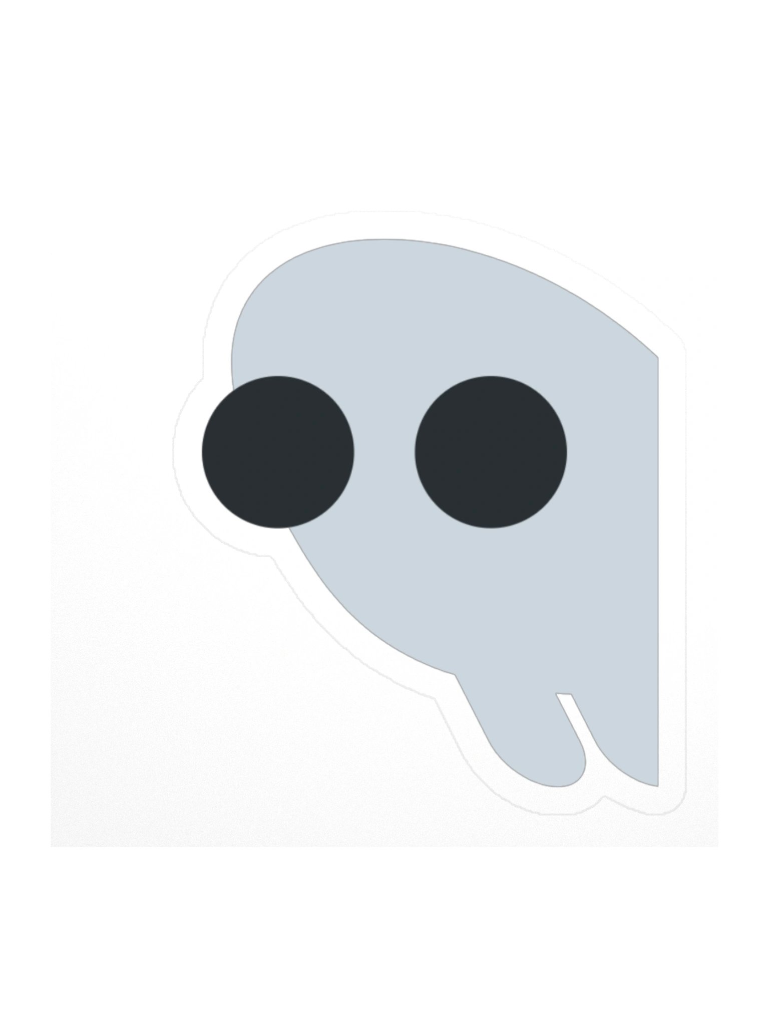 Corrupted Skull Emoji Sticker product image (1)