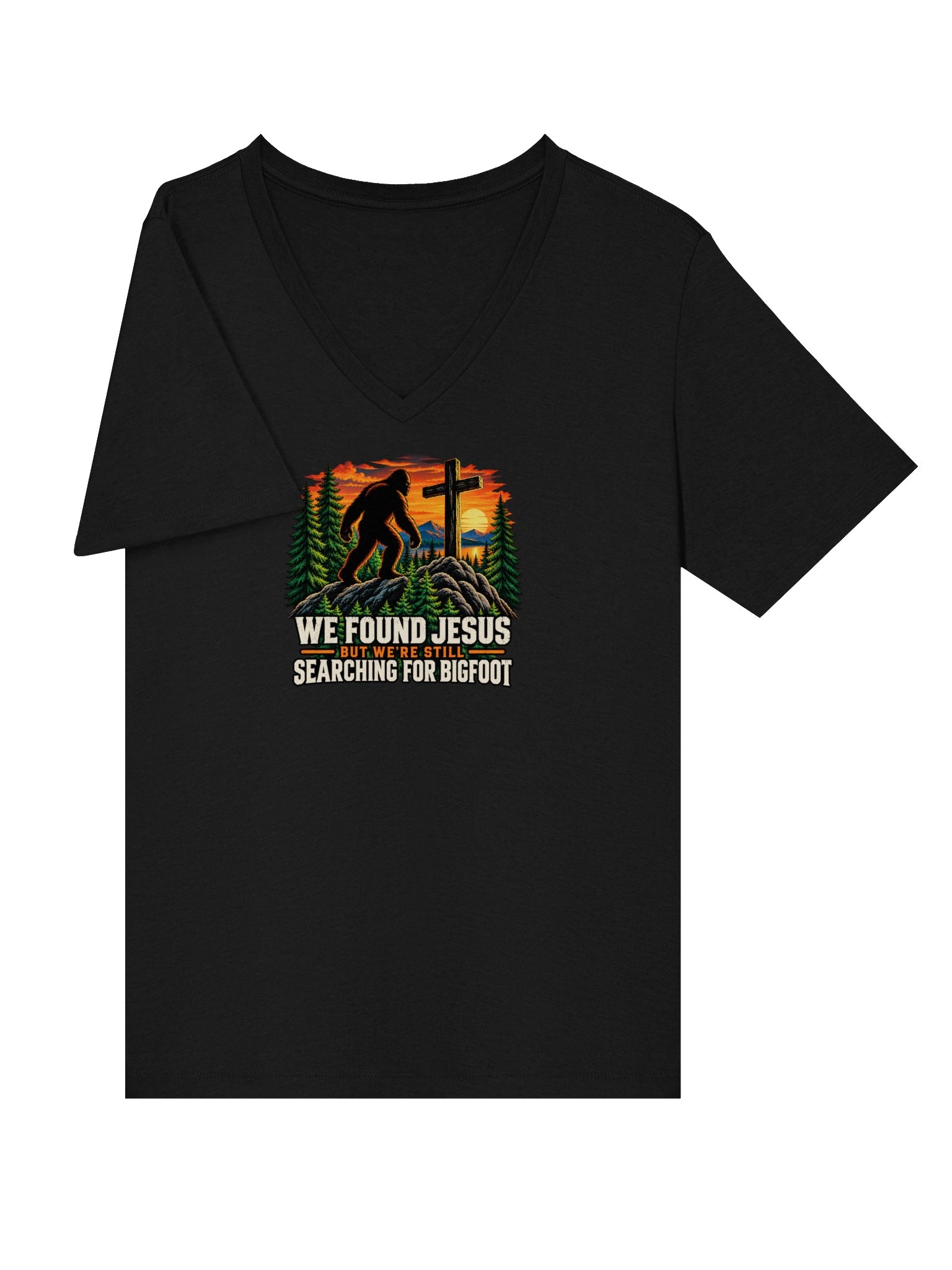 Bigfoot Jesus - inspired by Outcast Women's Supersoft V-neck product image (11)
