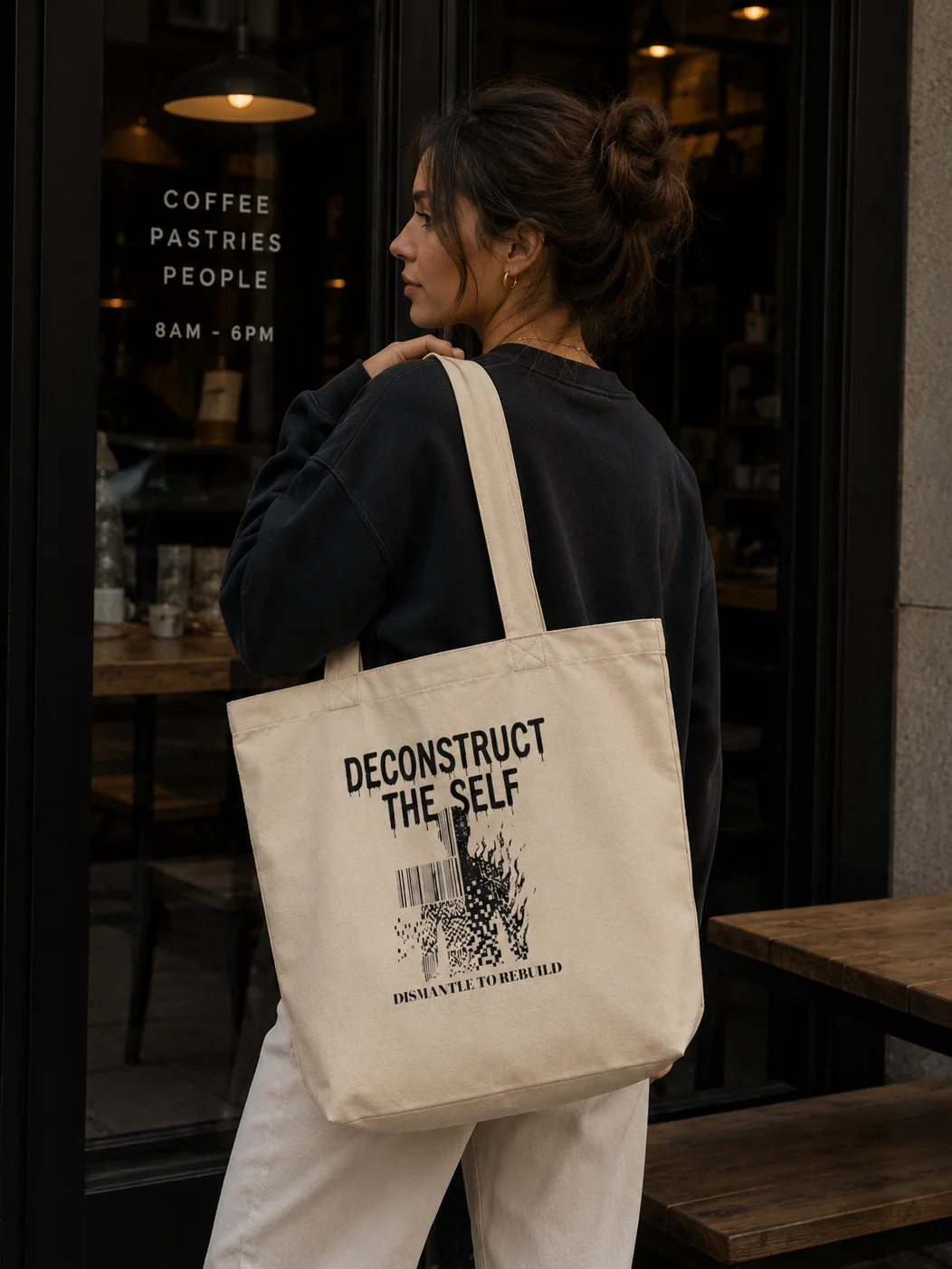 Deconstruct The Self | Grunge Streetwear Tote product image (2)