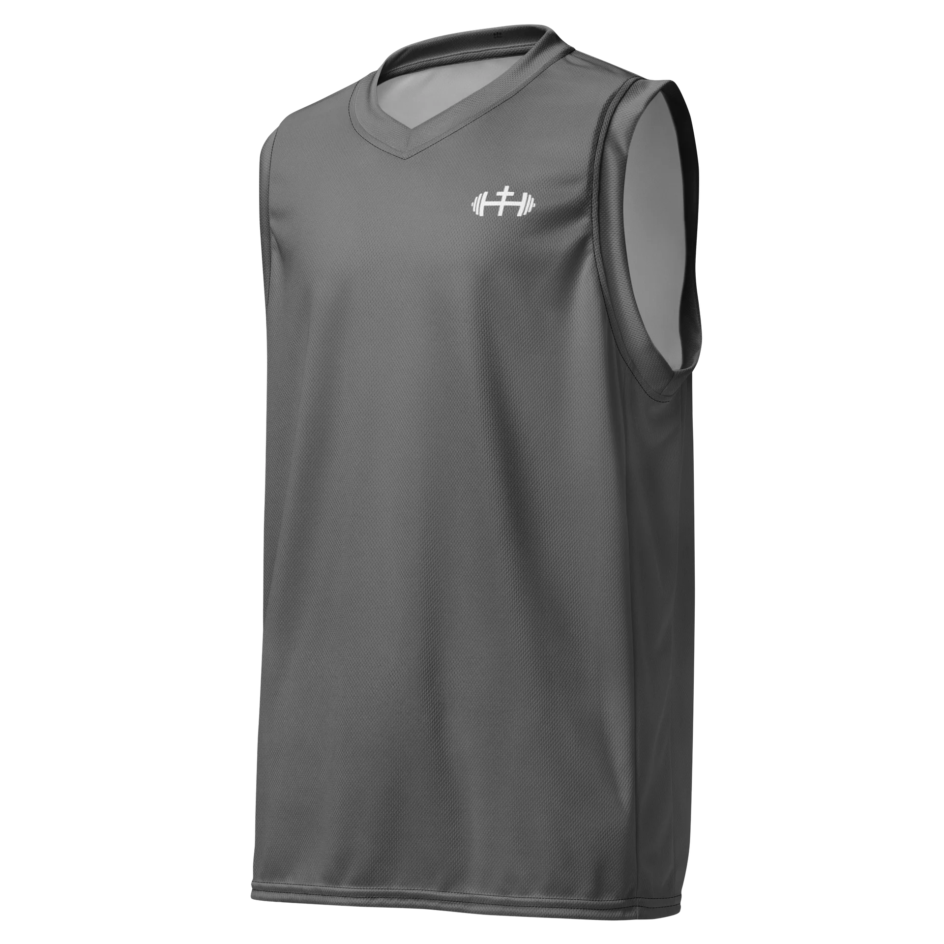 His House Performance V-Neck Muscle Tank - Grey product image (2)