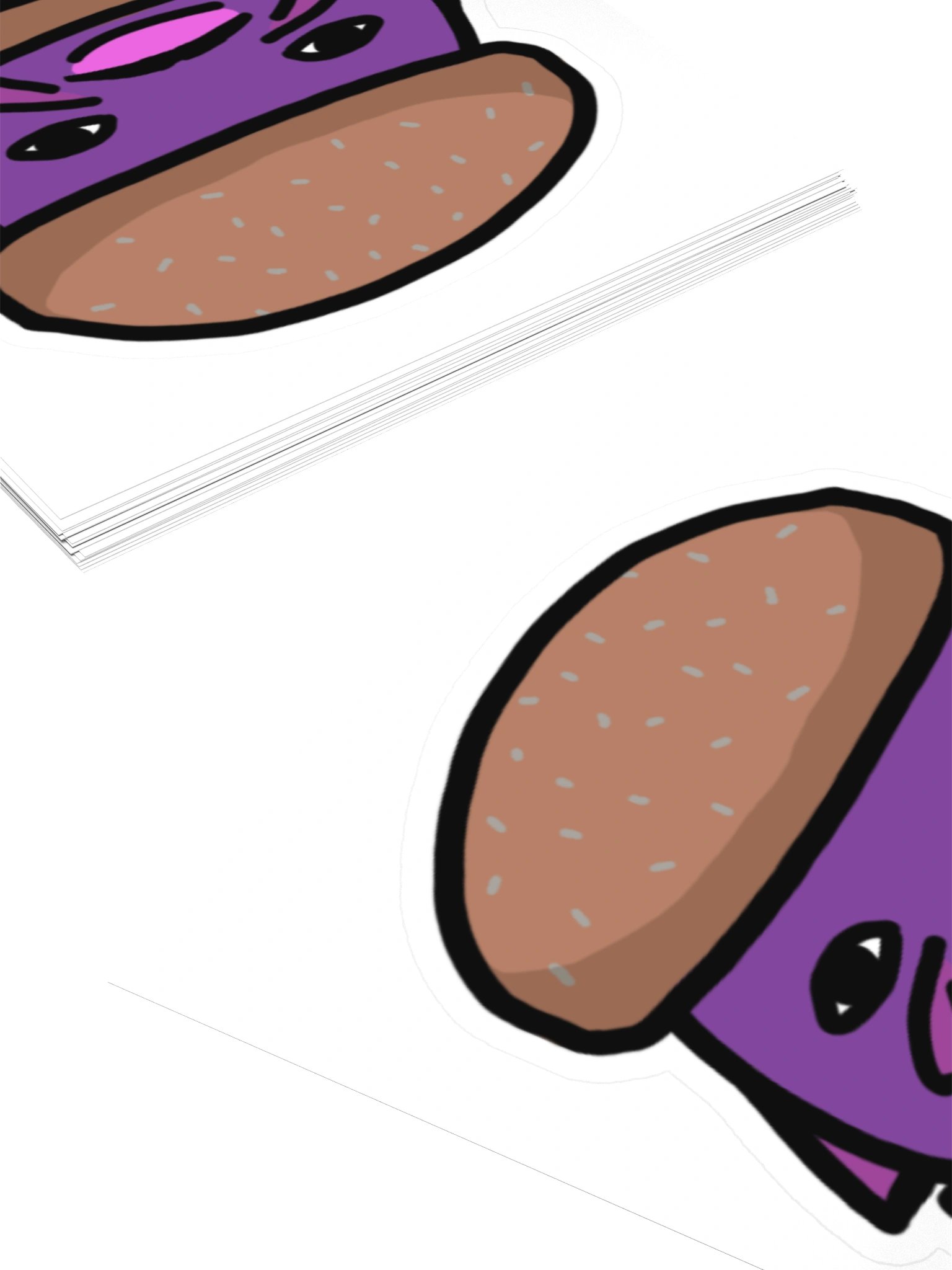 charburger kiss cut sticker product image (4)