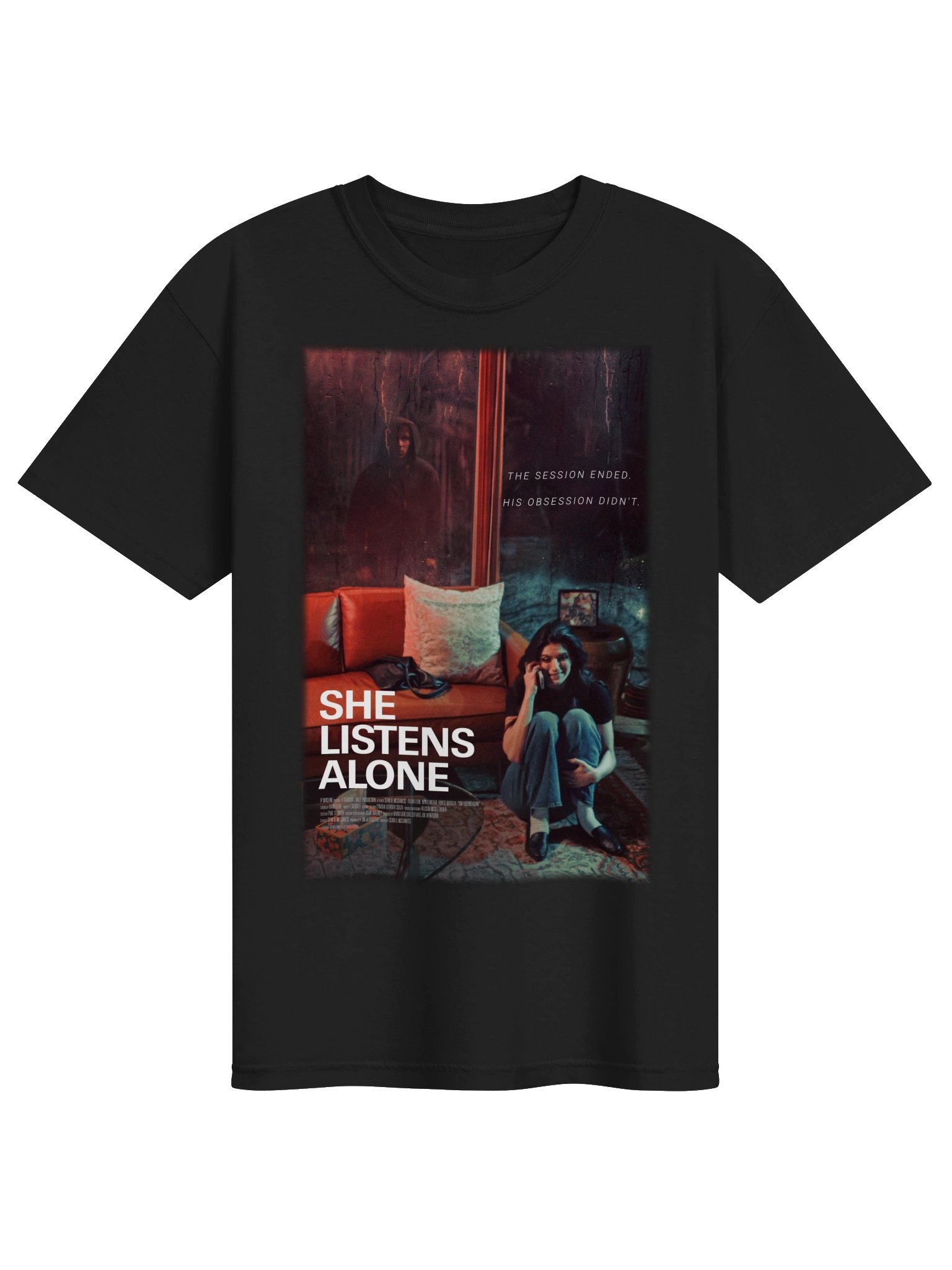She Listens Alone – Official Movie Poster T-Shirt product image (1)