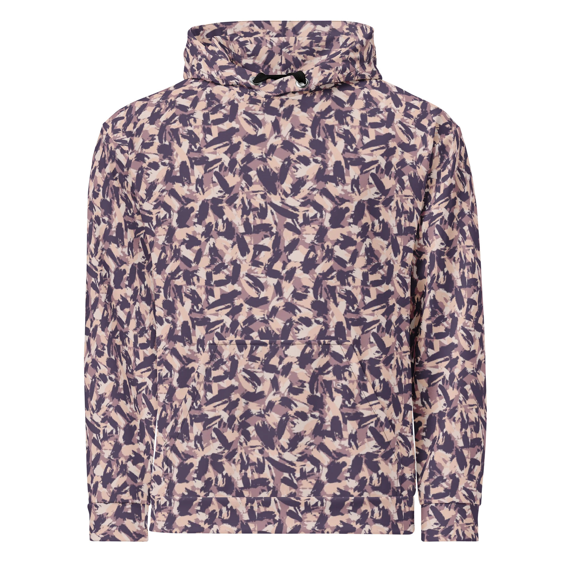 Comfortable Camouflage Hoodie with Bold Grunge Artistic product image (1)