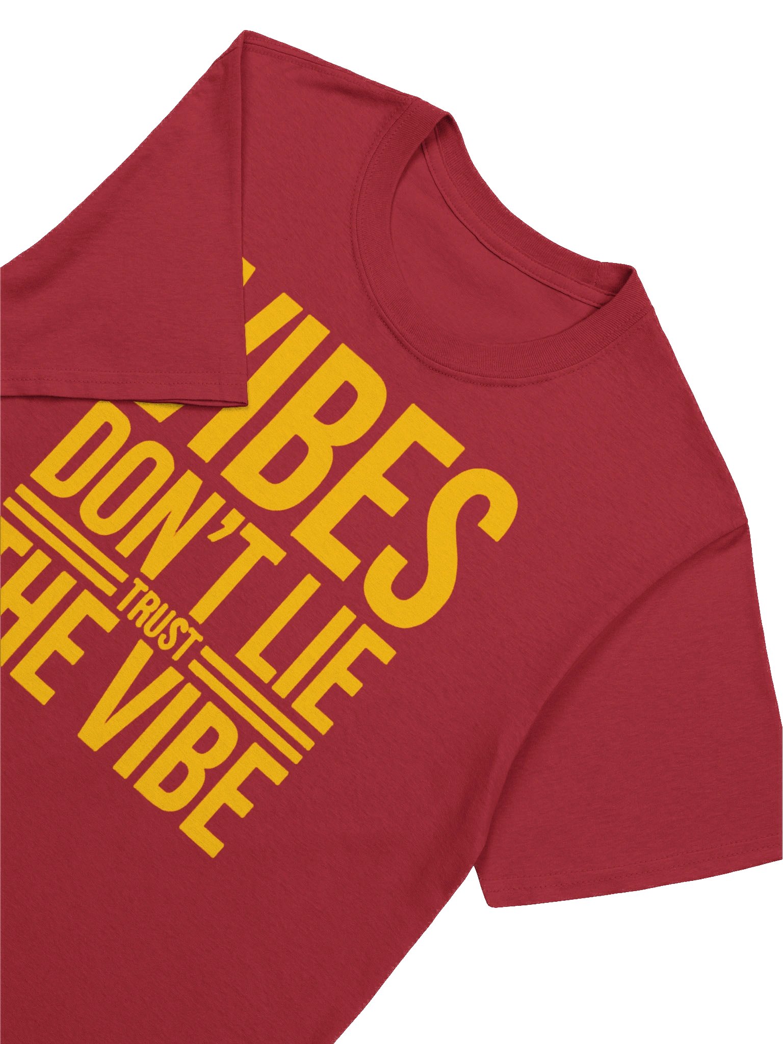 VIBES DON’T LIE, TRUST THE VIBE - Bold Yellow Graphic T-Shirt product image (13)
