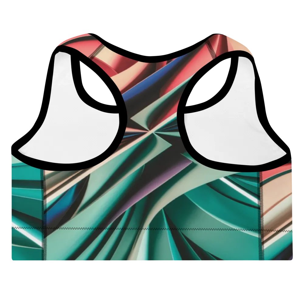 TDS Music Padded Sports Bra - Multicolored Abstract Design product image (10)