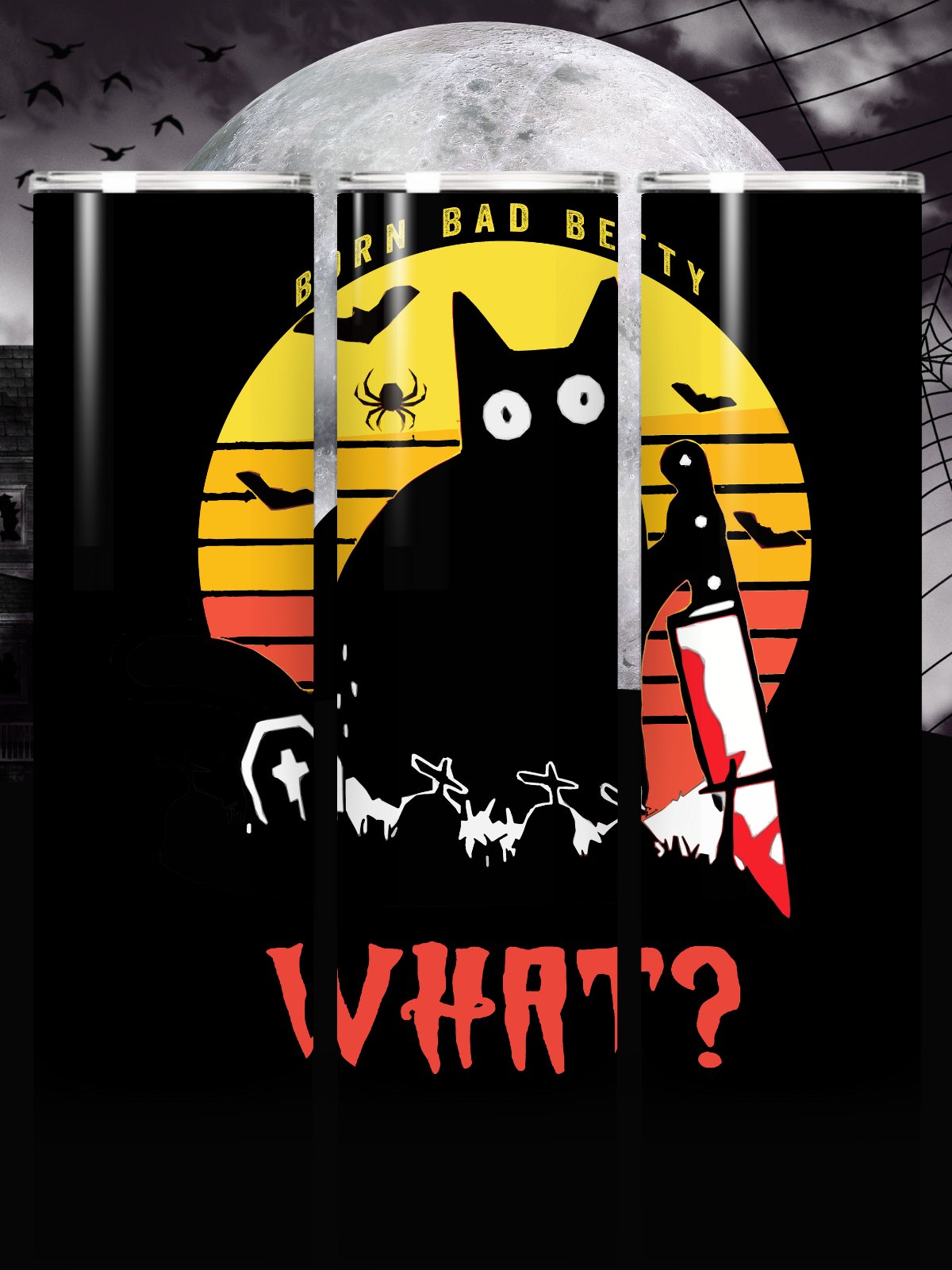 Midnight Mischief Stainless Steel Tumbler product image (1)