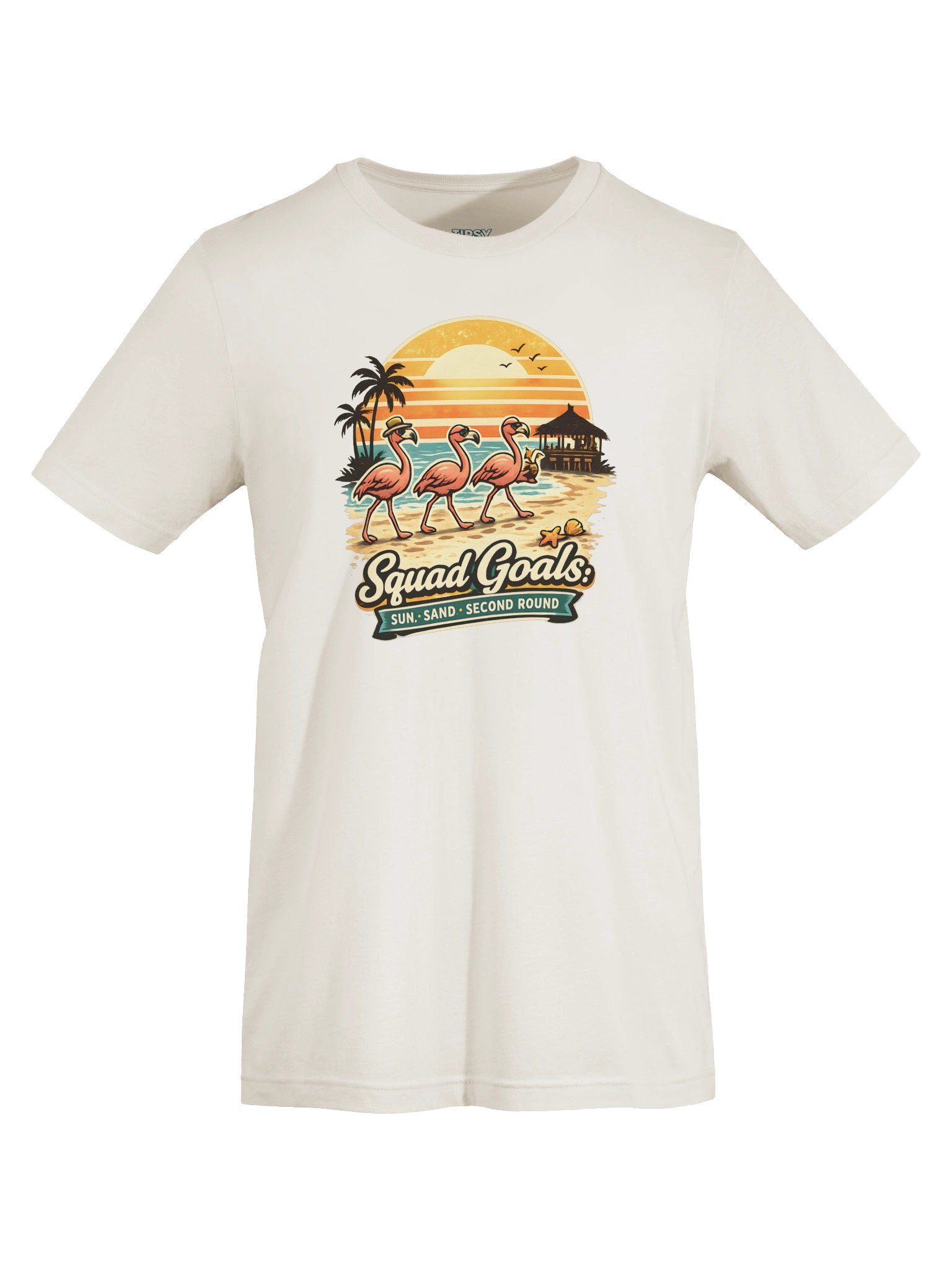 Squad Goals Flamingo Beach Tee product image (2)