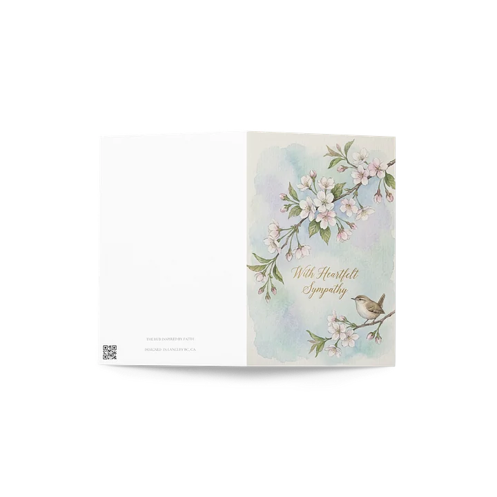 Watercolour Sympathy card product image (4)