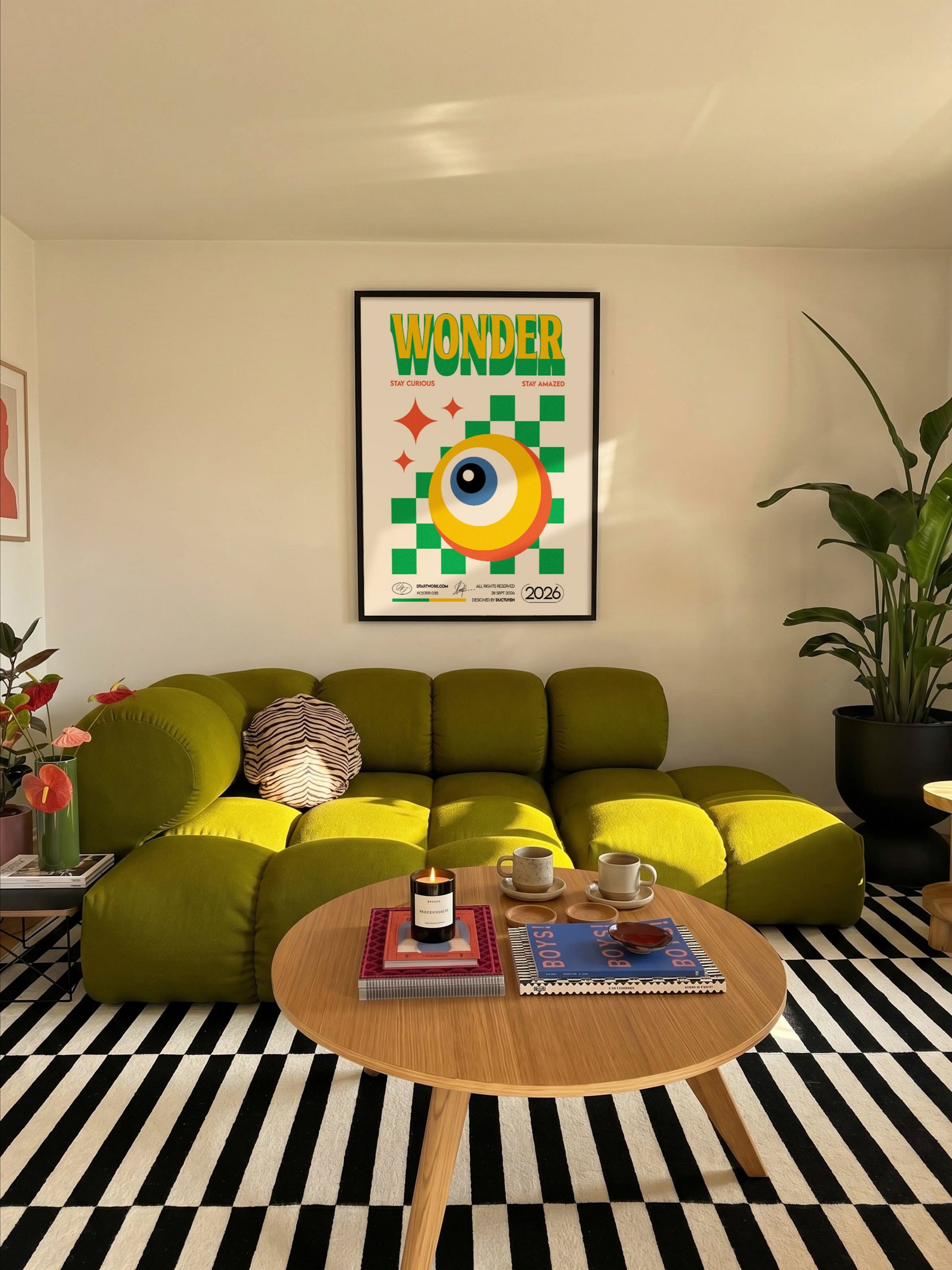 "WONDER" - See the Magic in Everything - Retro Wall Art product image (129)