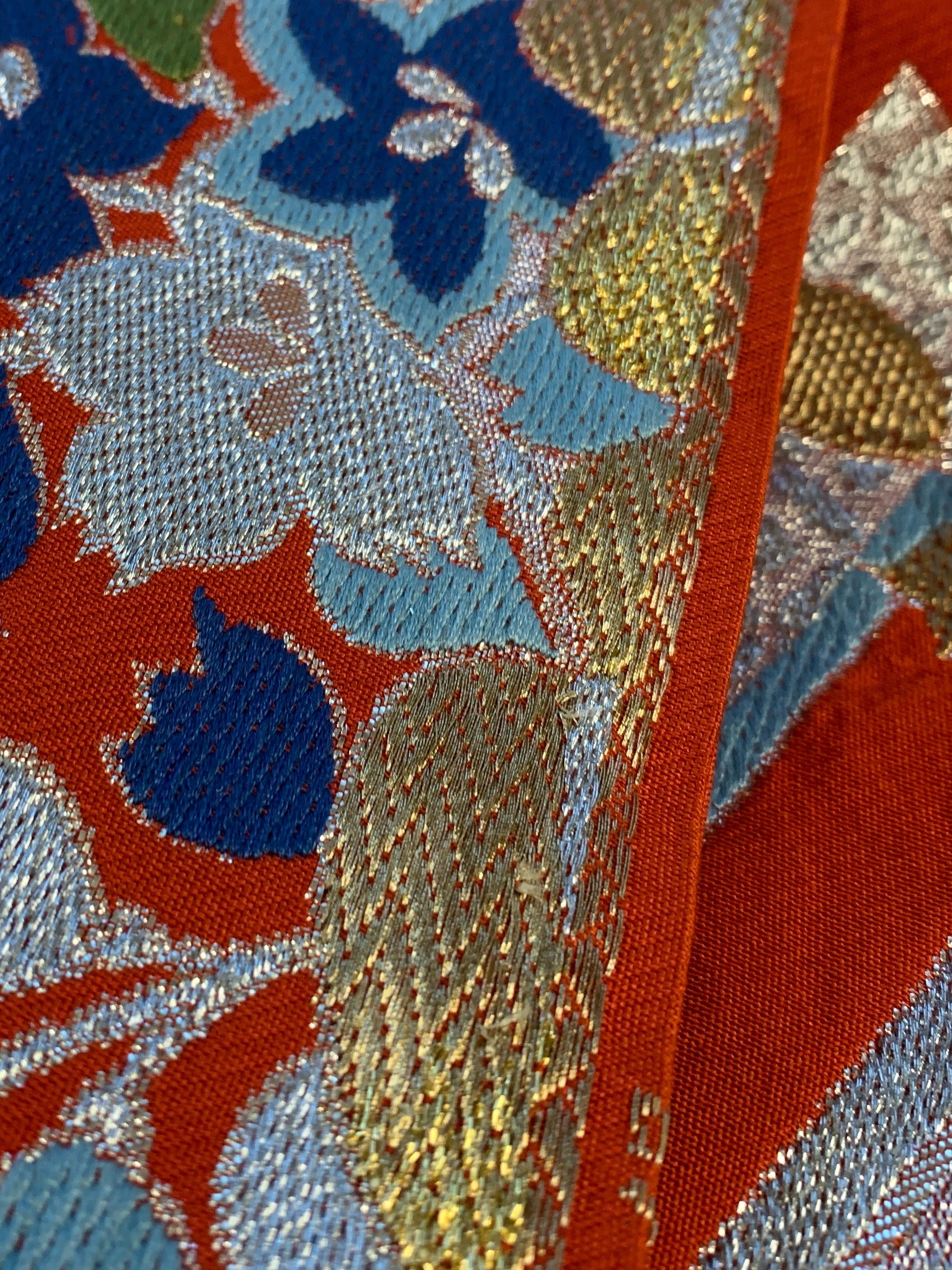Upcycled Japanese Obi Messenger Bag ~ Handmade with Vintage Japanese Kimono Textiles product image (8)
