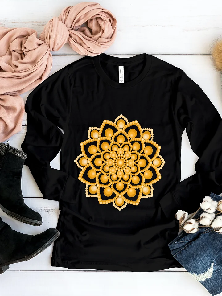 Orange Flower Mandala Women's Long Sleeve T-Shirt product image (1)