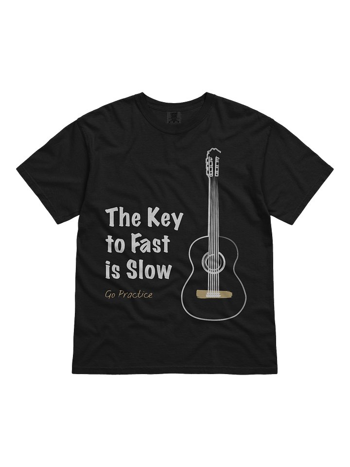 The Key to Fast is Slow" Pauly Guitar Tee product image (1)