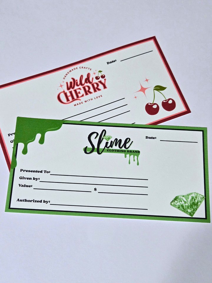 Gift Certificates - Round Edge Option product image (1)