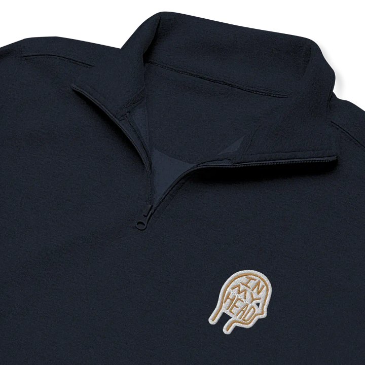 In My Head (brass bubble design) embroidered quarter zip product image (6)