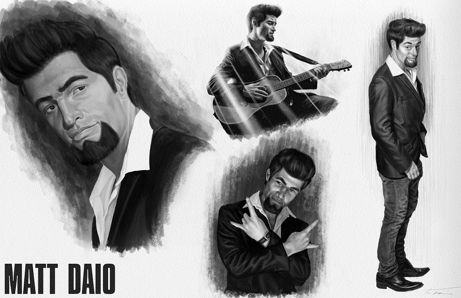 NIGHT TERROR: Matt Daio Character Model Sheet (11x17) Print product image (1)