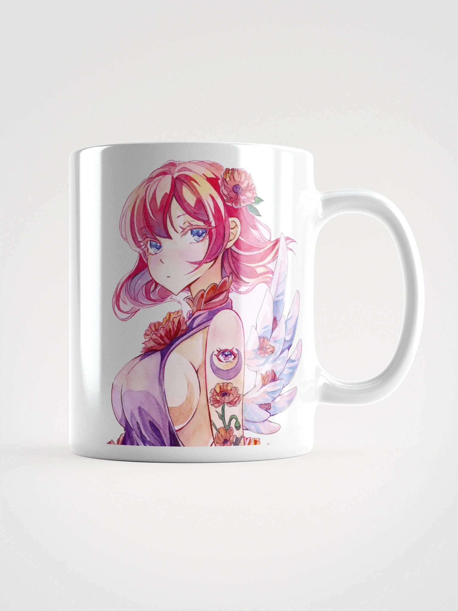 Poppies White Glossy Mug product image (2)