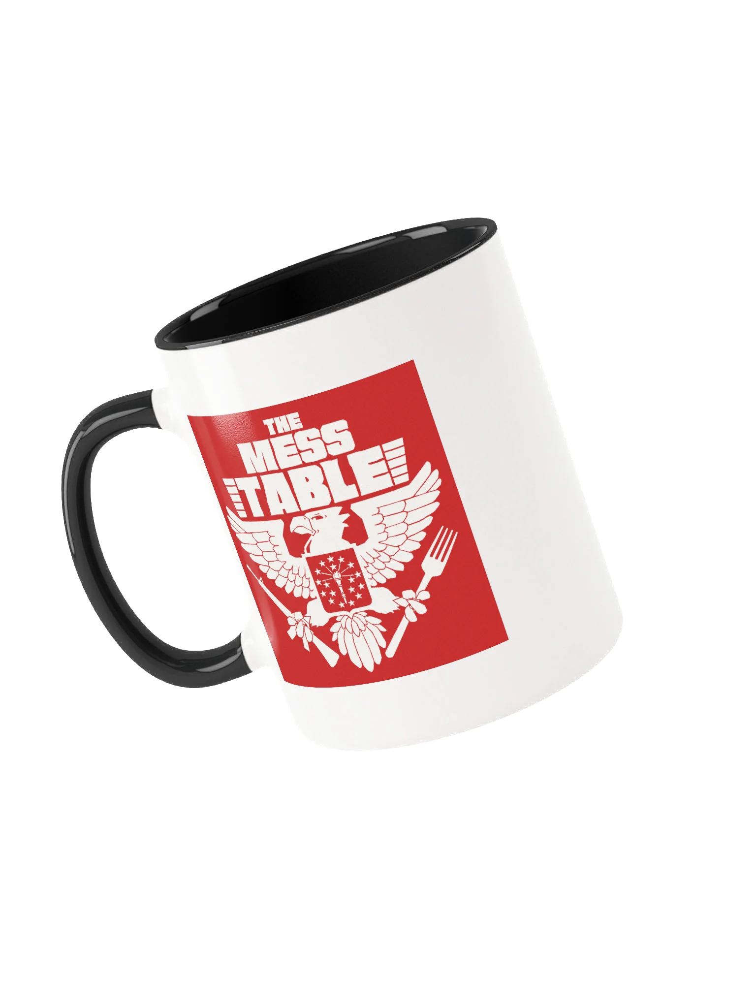 White/Black Mug with Red TMT Logo product image (1)