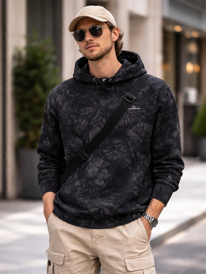 (USA) LETSHYGO Chammmpion Tie-Dye Hoodie product image (1)