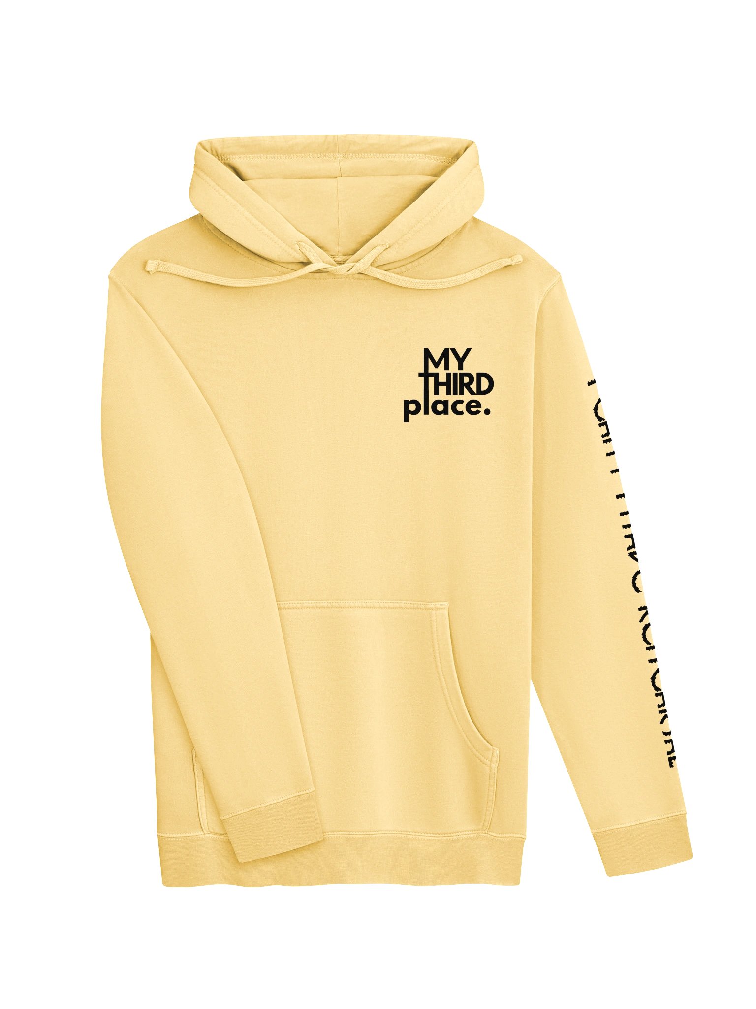 "My Third Place" Light Hoodie - Black Stages Logo on Back product image (27)
