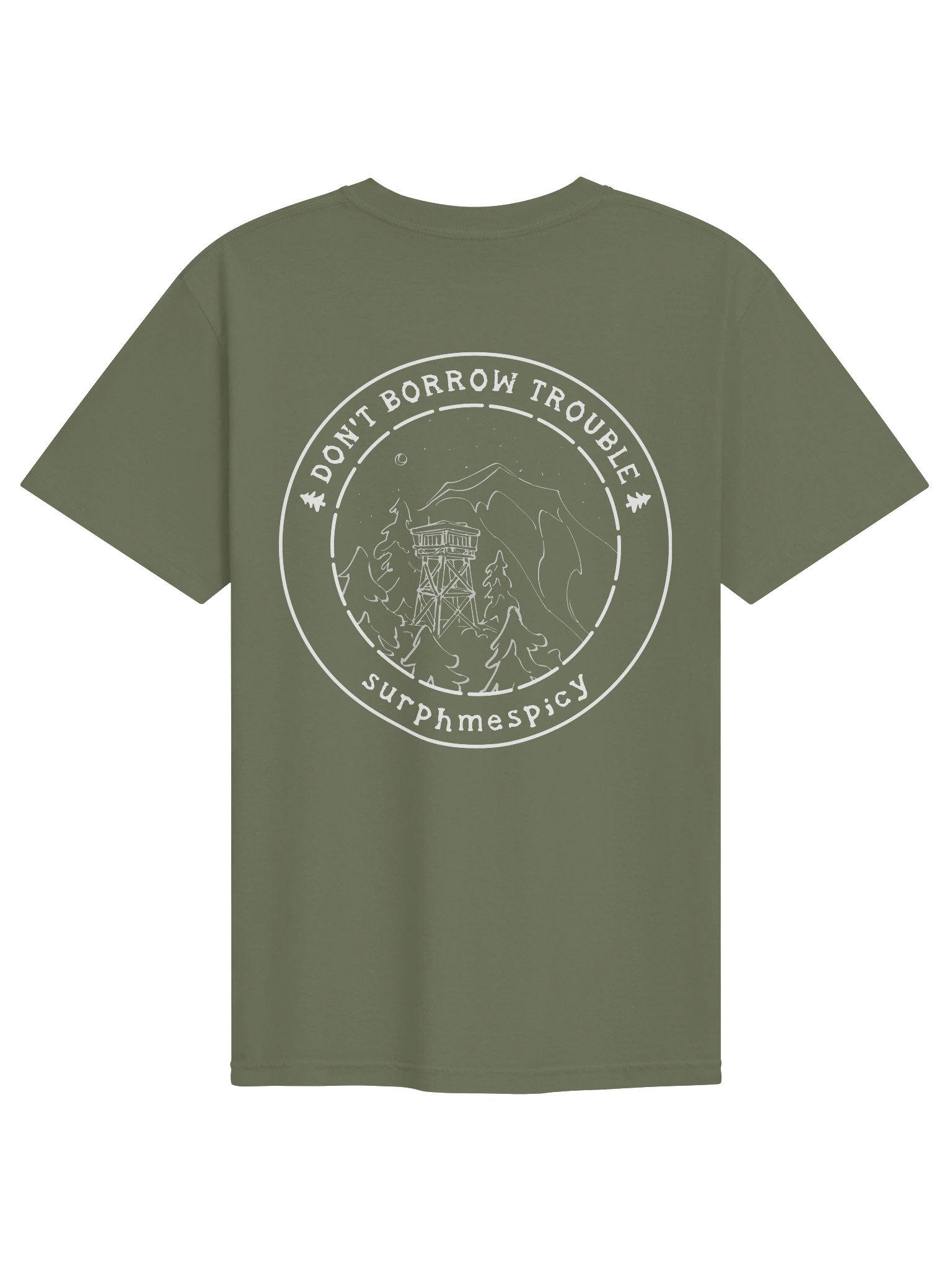 Don't Borrow Trouble Circle Tee product image (8)