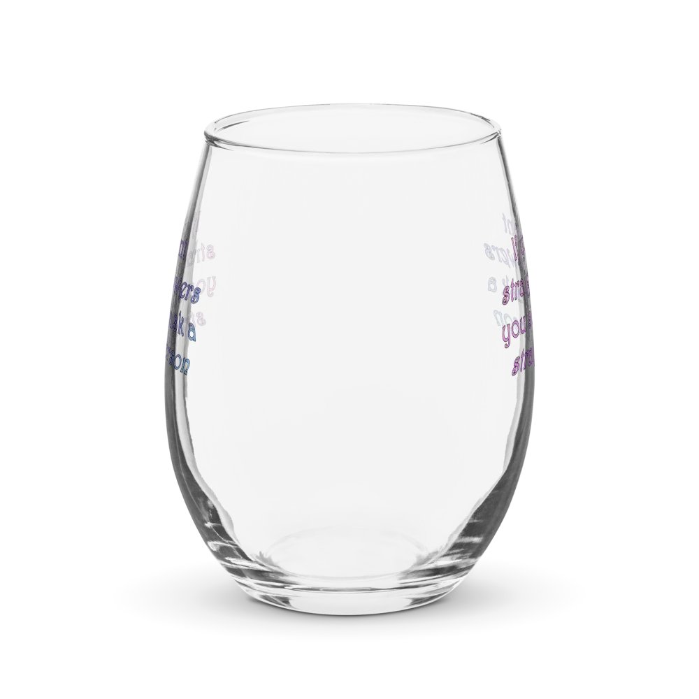 Straight Answers Wine Glass product image (1)