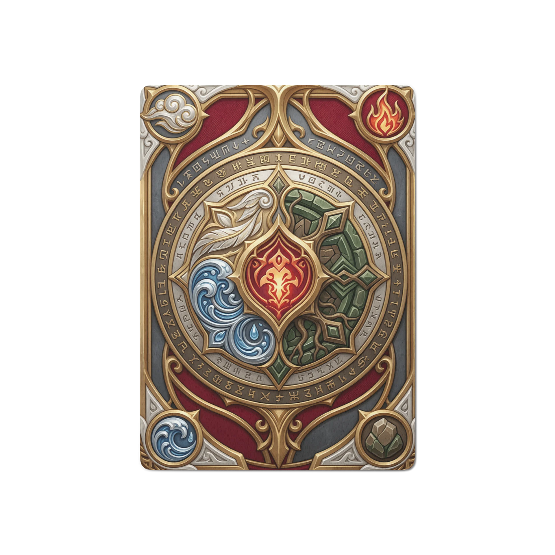 Mythical Elemental Poker Playing Cards | Fantasy RPG Runic Medallion Card Deck product image (2)