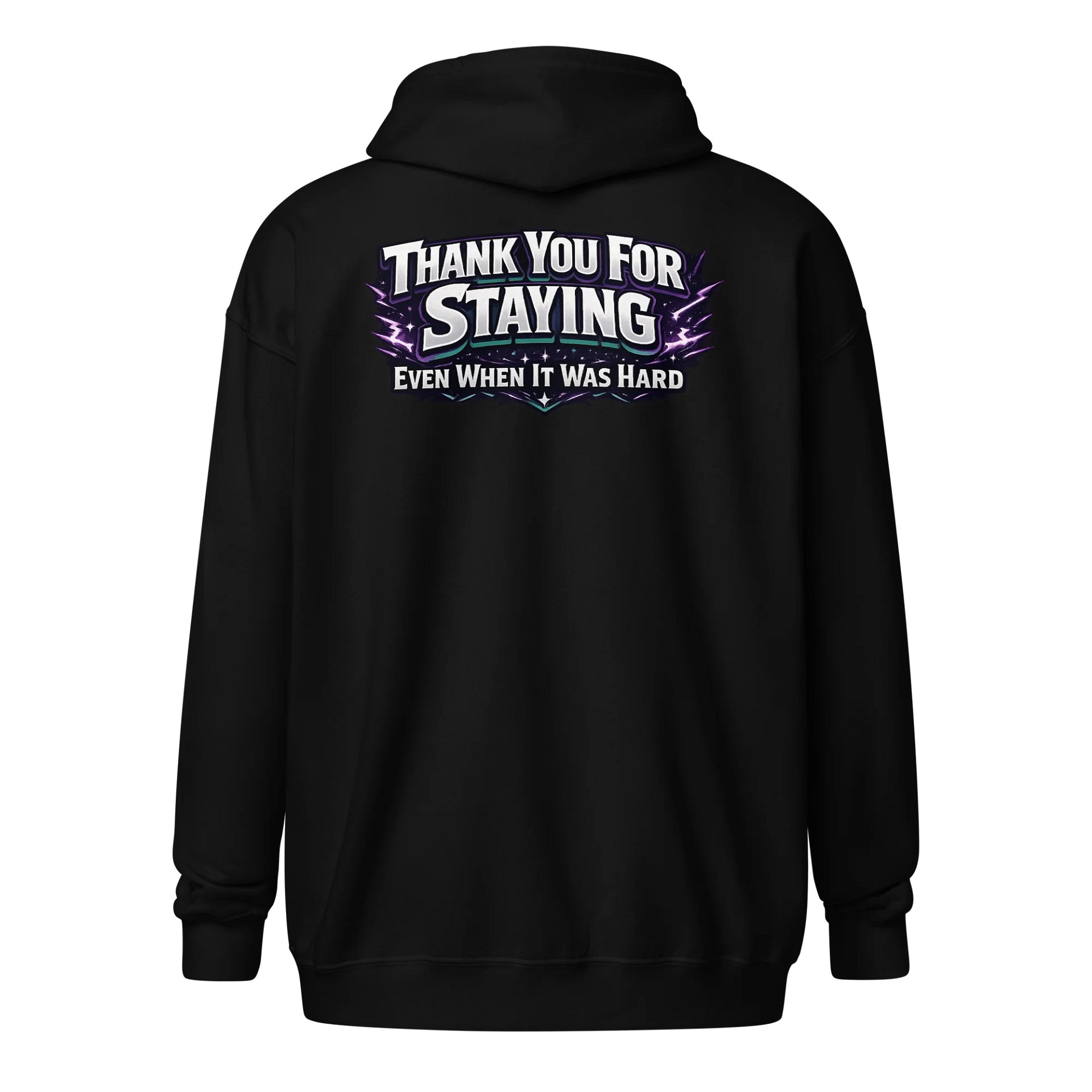Thank You For Staying Zip-Up Hoodie W/ Back Design product image (5)