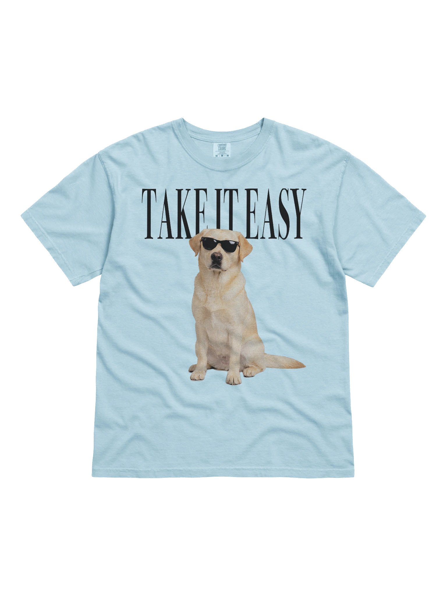 Take It Easy '90s Pop Vintage-Style T-Shirt for Labrador Retriever(Yellow) Lovers product image (4)