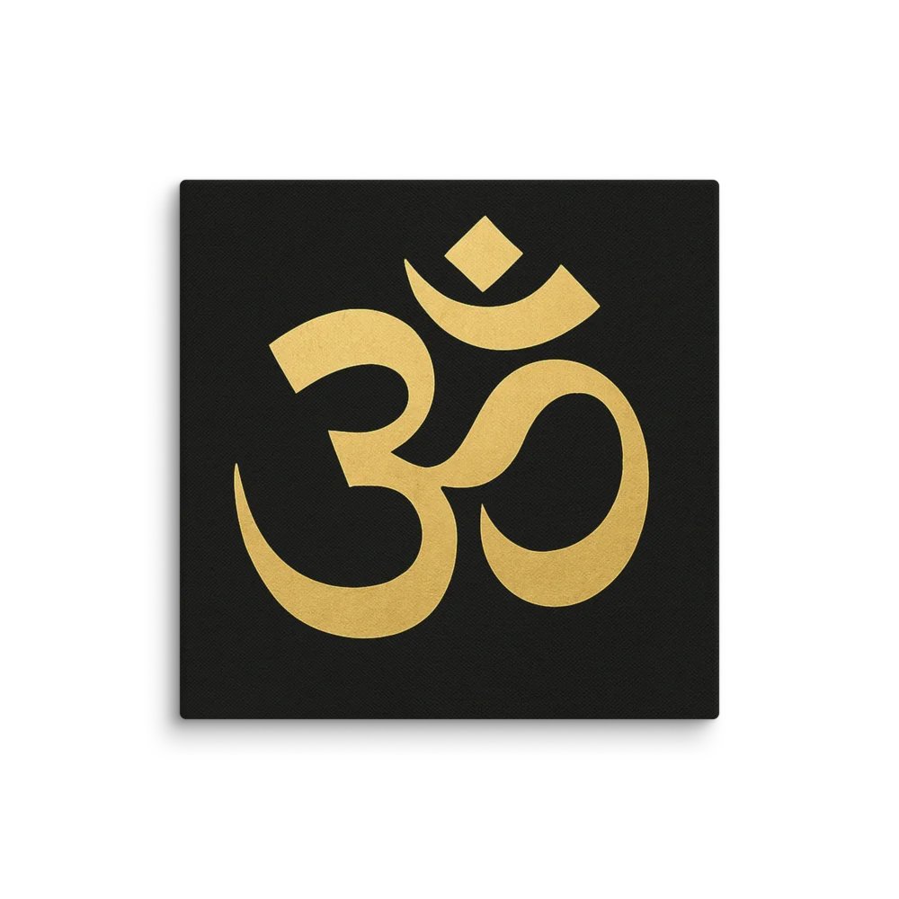 Om Symbol Canvas Print – Minimalist Wall Art for Meditation, Yoga & Spiritual Decor product image (5)
