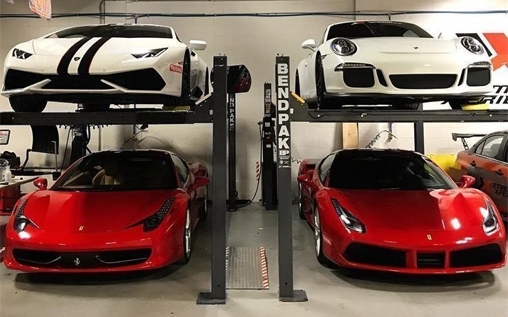 BendPak HD-7P Four-Post Car Lift - 7,000-Lb Capacity - Narrow / High Rise product image (2)