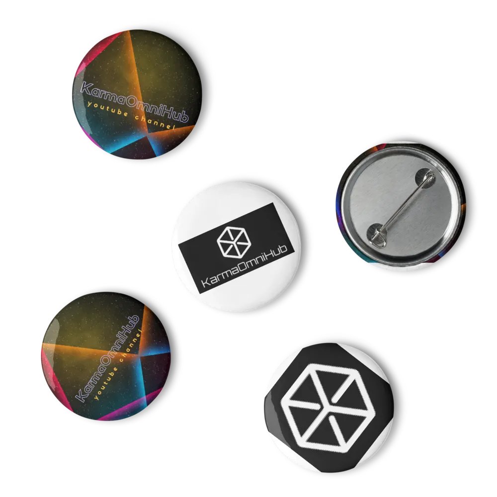 Cosmic Collection Pin Buttons_KarmaOmni product image (6)