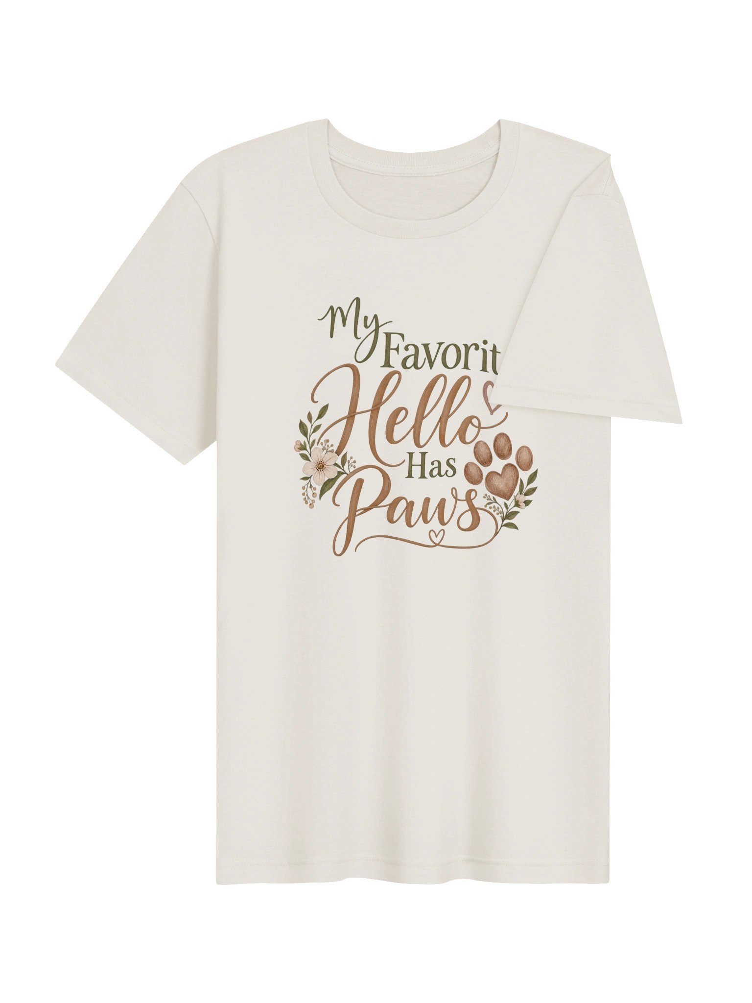 My Favorite Hello Has Paws Tee product image (6)
