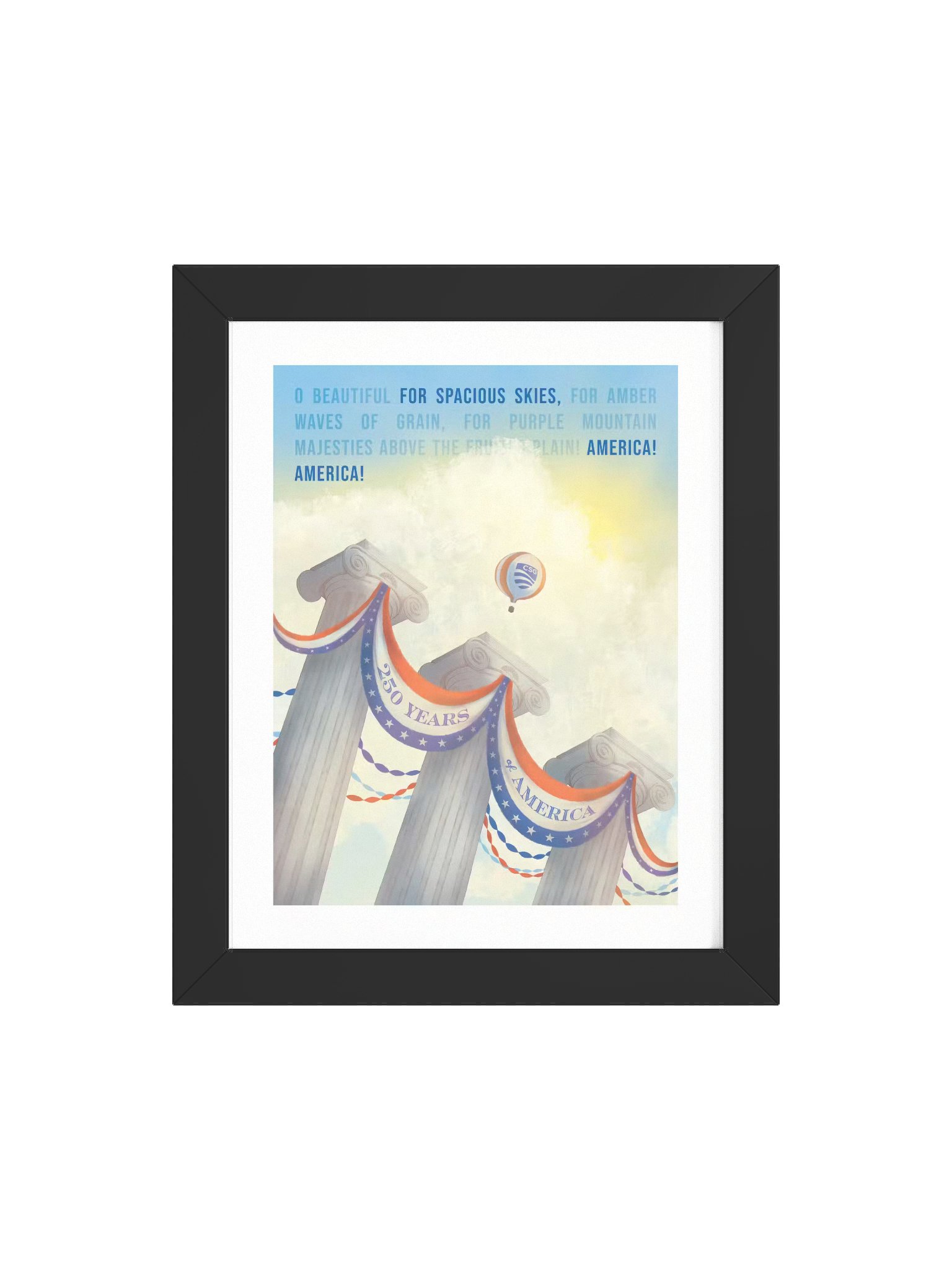 250 Years Illustration — Framed Print product image (4)