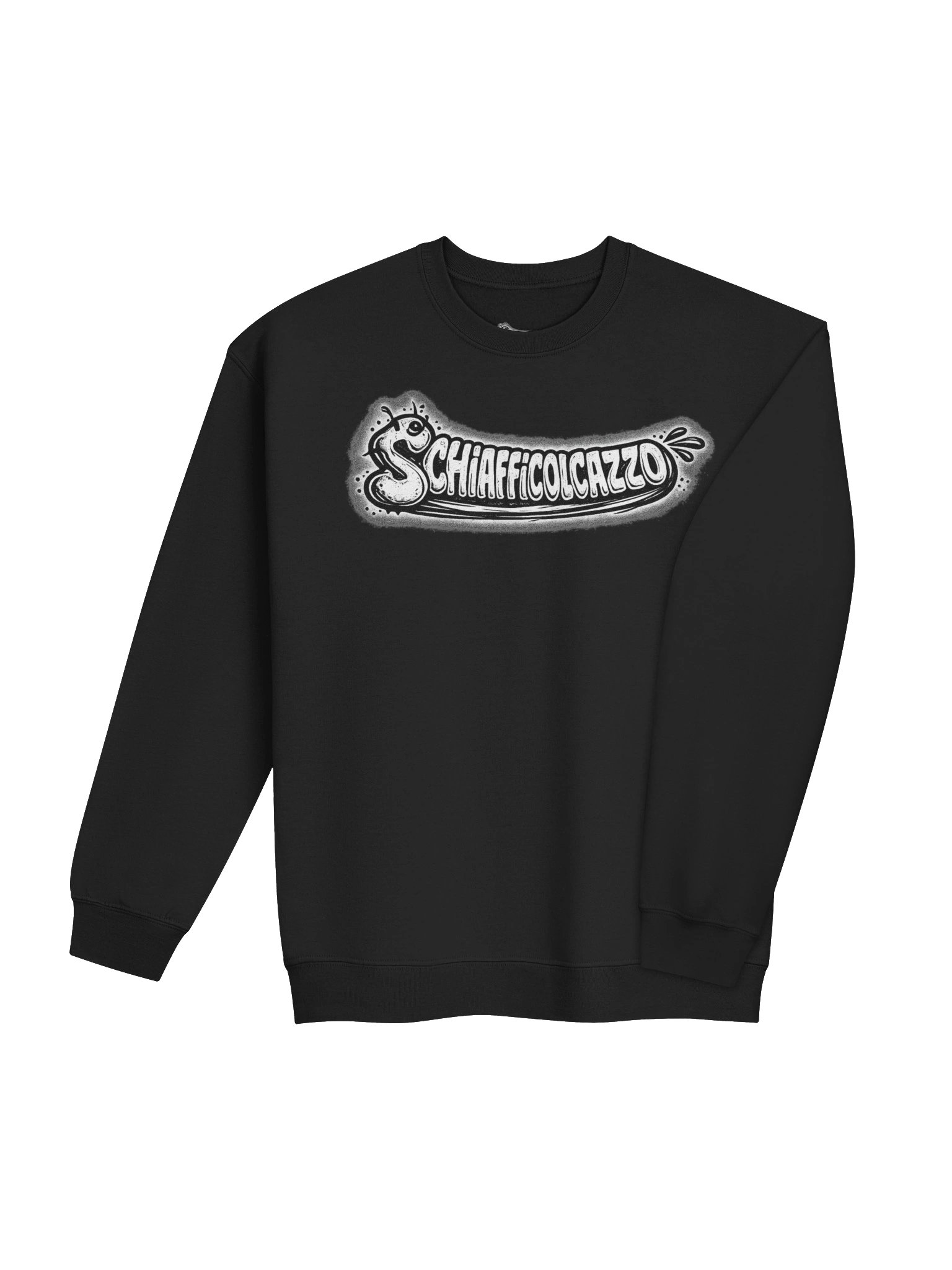schiafficolcazzo crewneck black product image (4)