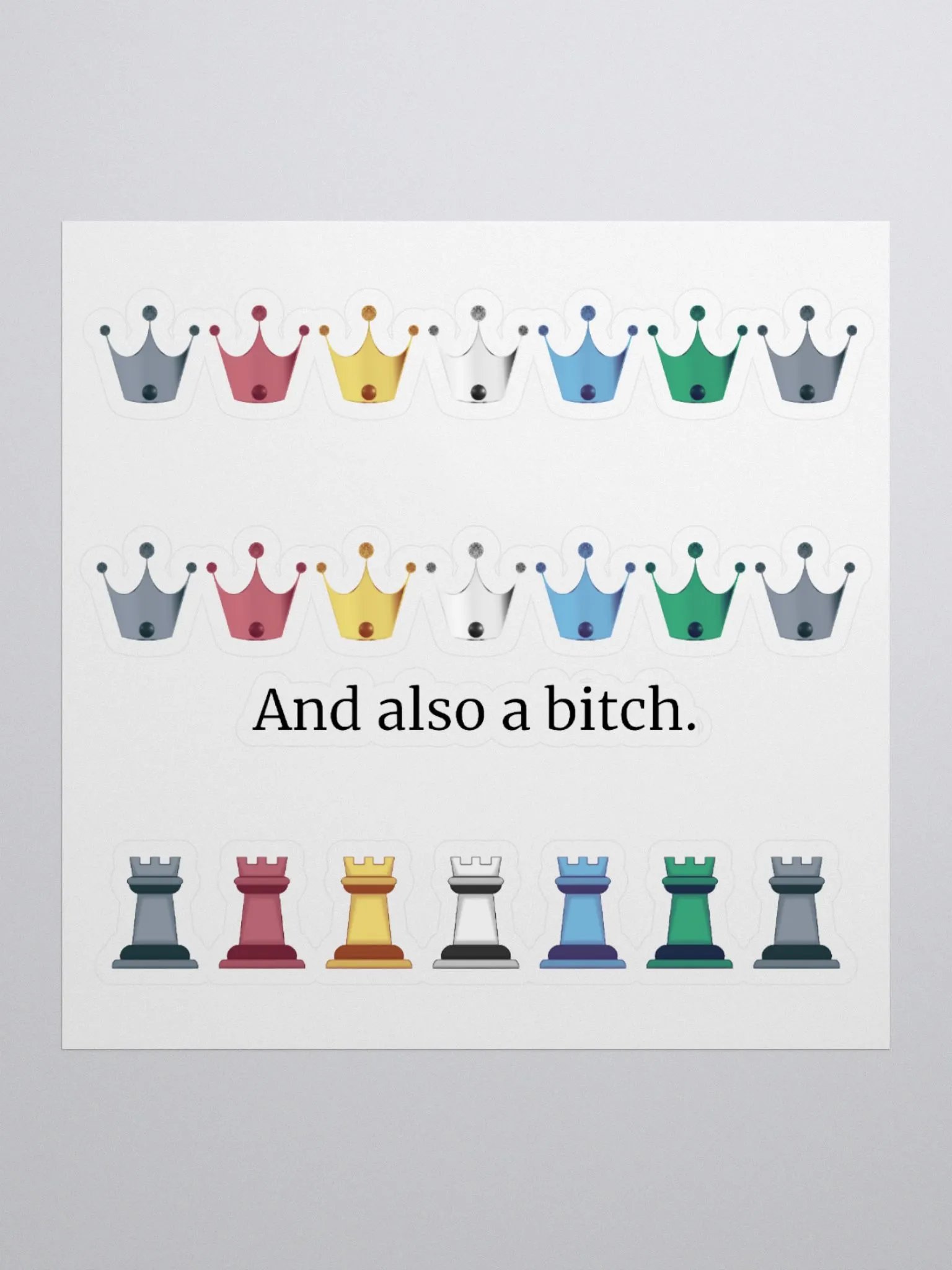 Sticker Sheet: Disability Pride & Also a Bitch product image (1)