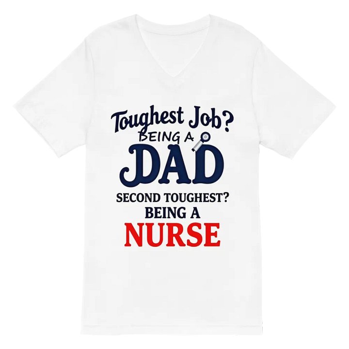 Dad vs Nurse V-Neck Tee product image (2)