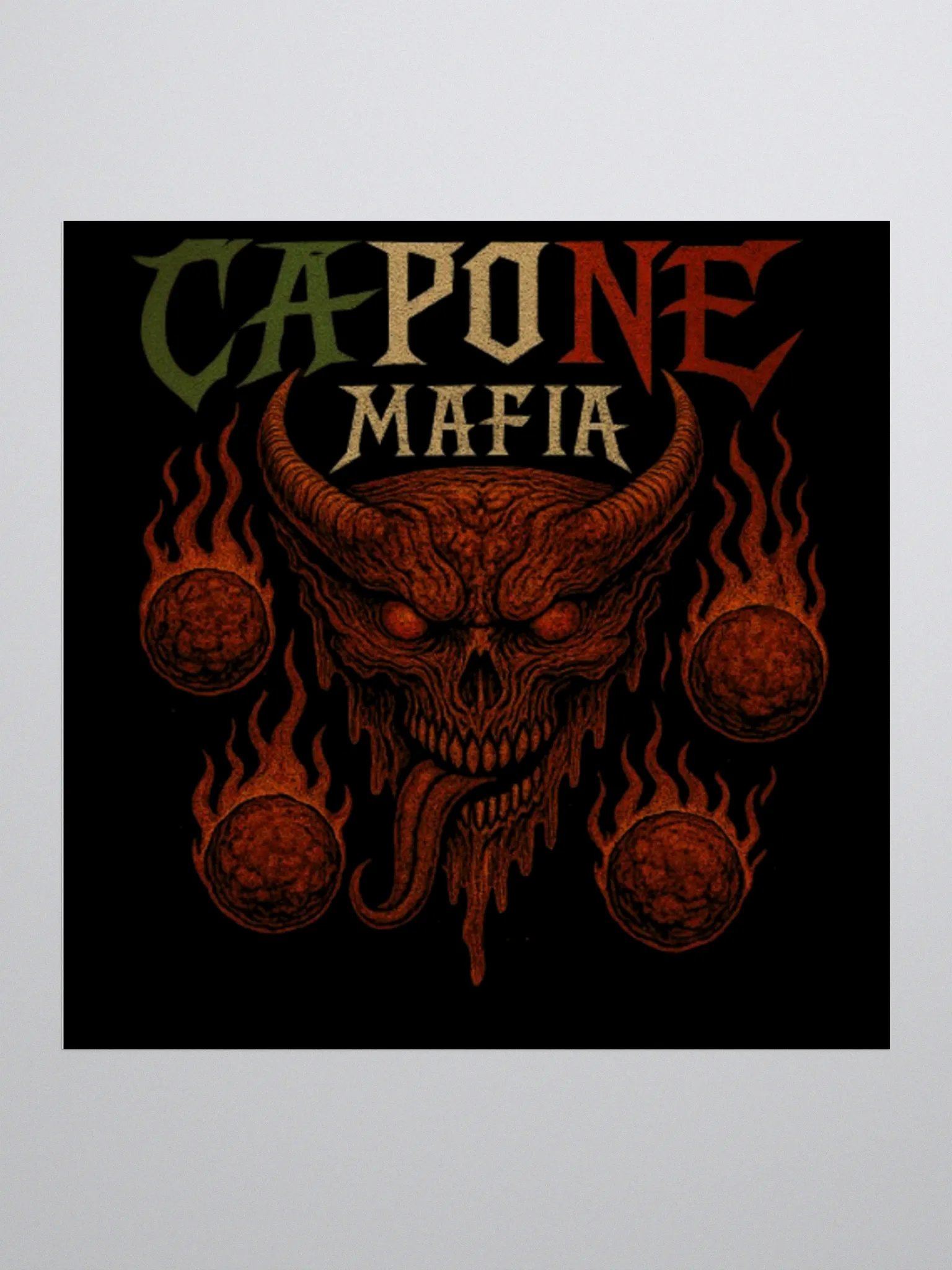 Capone Mafia Metal Sticker product image (2)