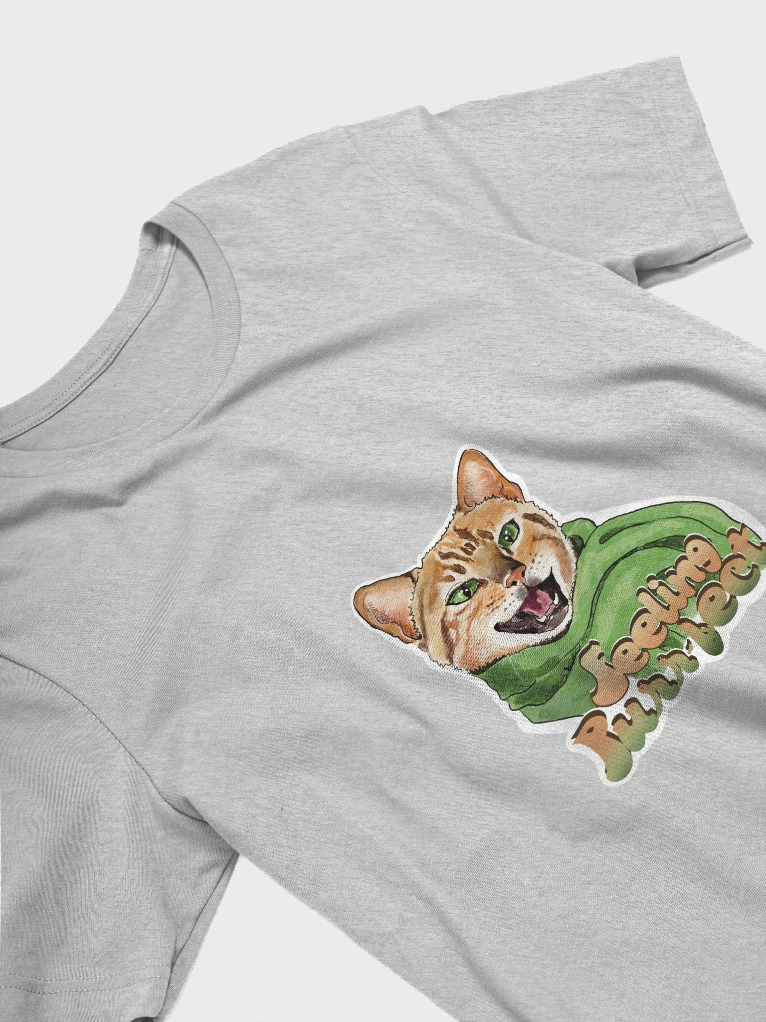 Feeling Purr-fect Cat with a scarf T shirt All colors - Large Print product image (1)
